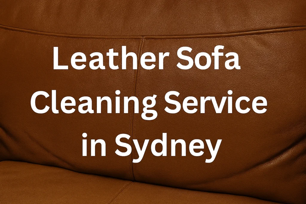 Leather Sofa Cleaning Service