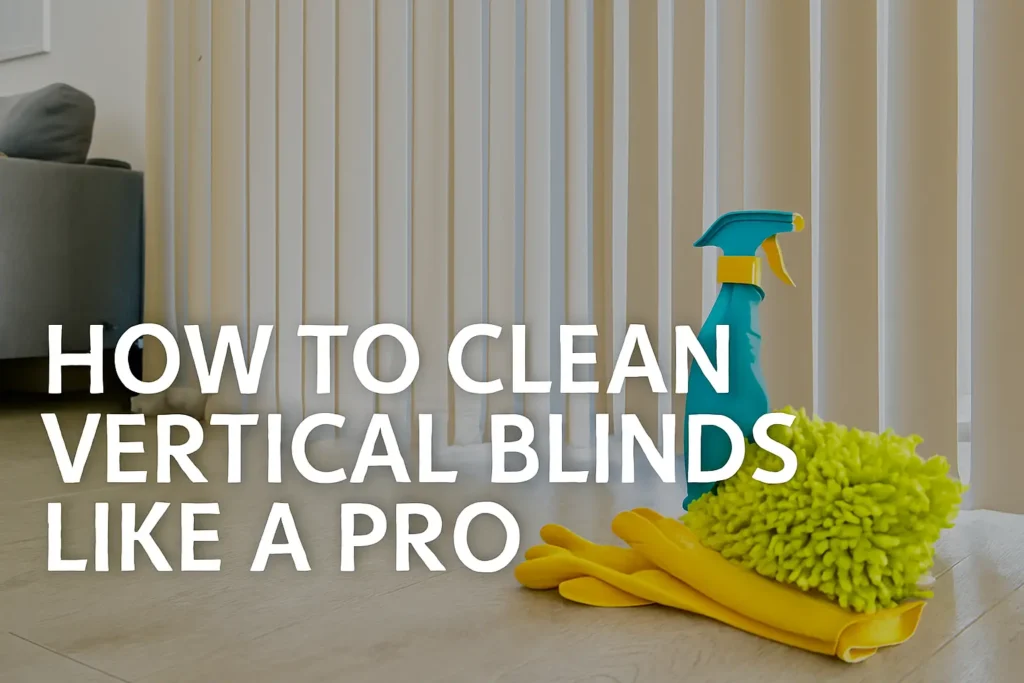 how to clean vertical blinds