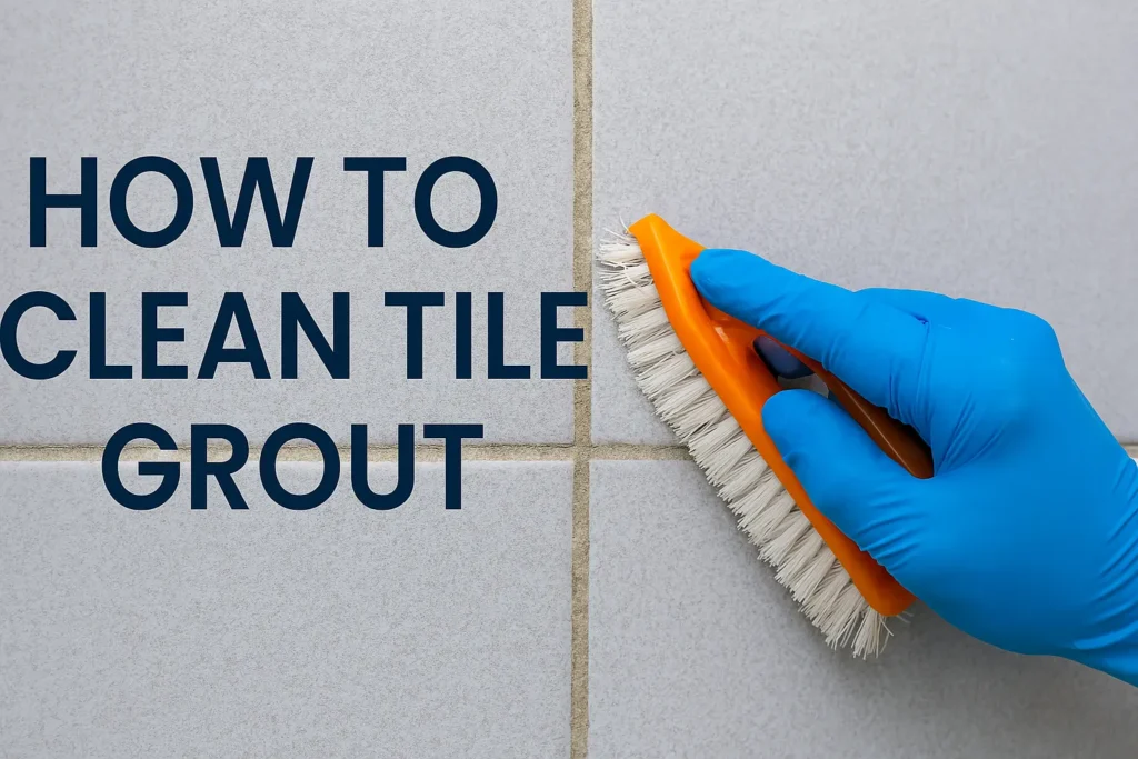 How to clean tile grout